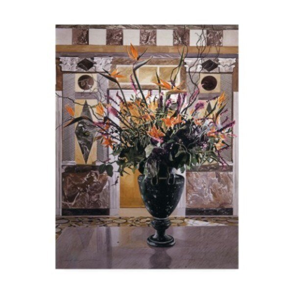 David Lloyd Glover 'Long Necked Birds J. Paul Getty Museum' Canvas Art, 35x47, Trademark Fine Art, Mfr#: DLG01026-C3547GG